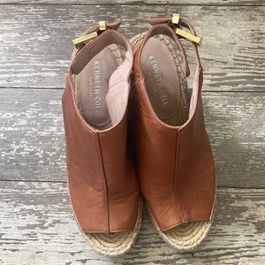 Kenneth Cole leather wedges